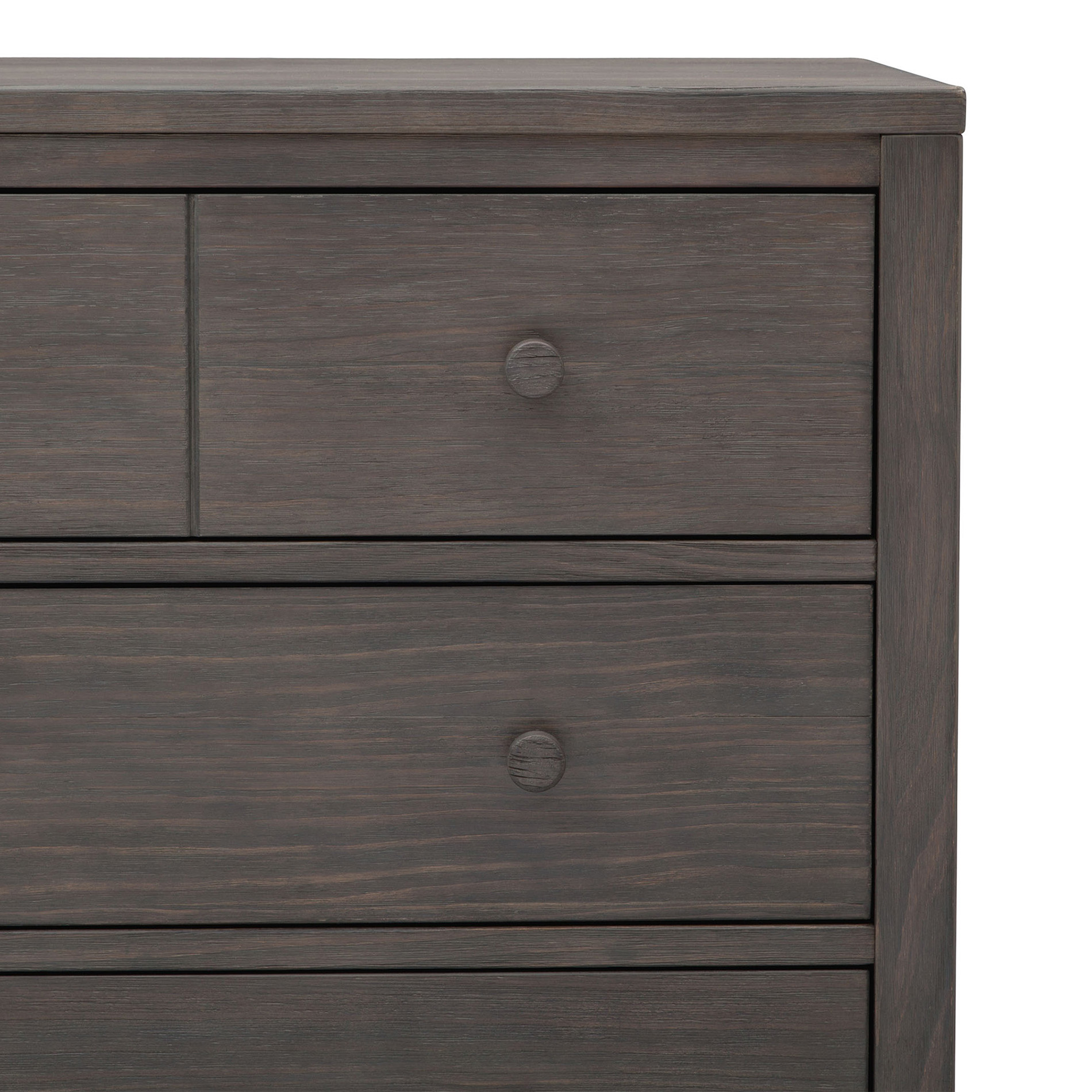 delta cambridge convertible crib in rustic grey
