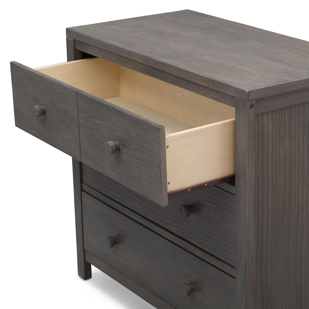 Delta Children Cambridge 3 Drawer Dresser, Rustic Grey