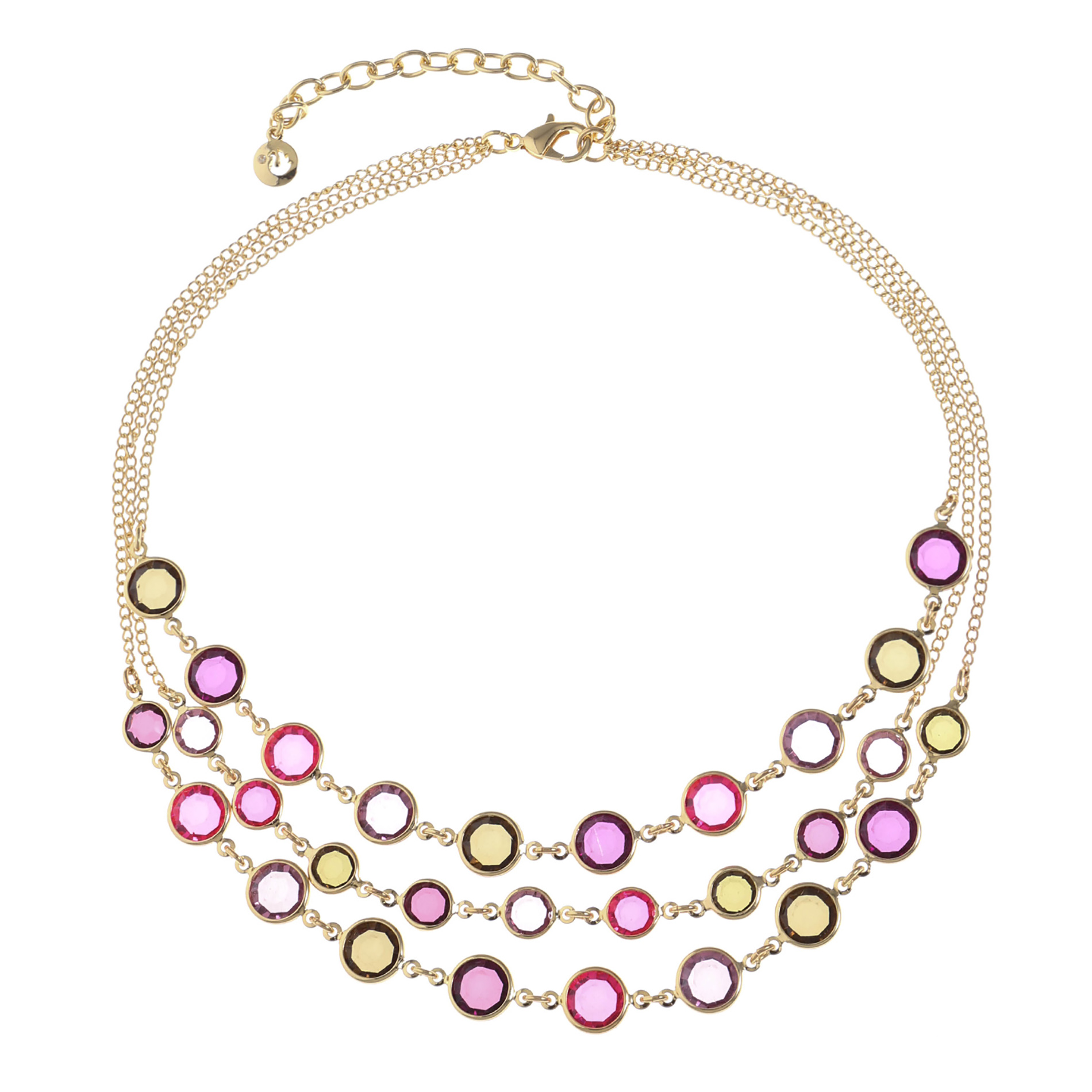 Gloria Vanderbilt Stone Embellished Multi-Strand Necklace