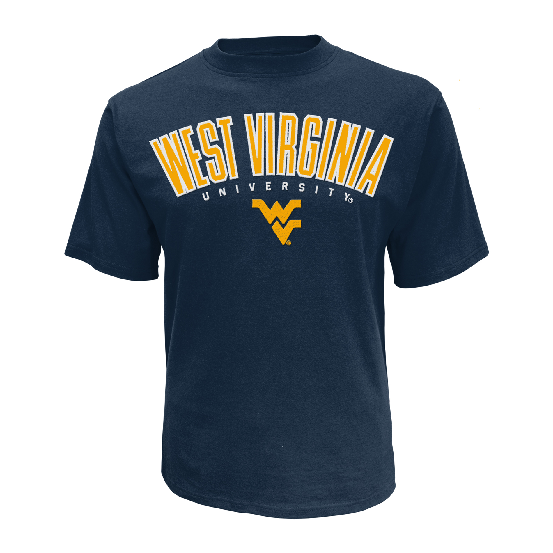 NCAA Men&#8217;s Short-Sleeve Applique T-Shirt - West Virginia Mountaineers