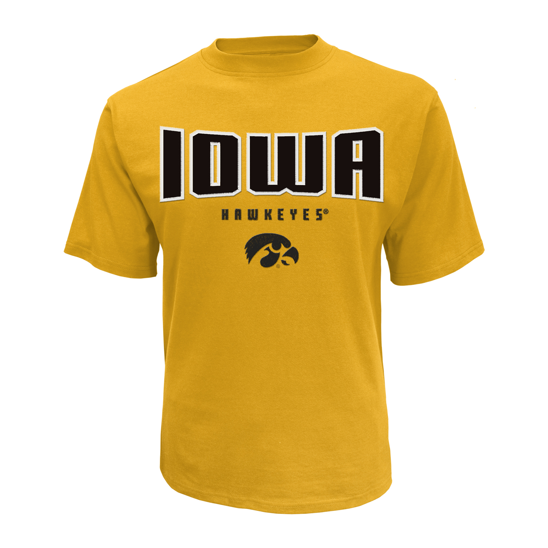 NCAA Men&#8217;s Short-Sleeve Applique T-Shirt - Iowa Hawkeyes
