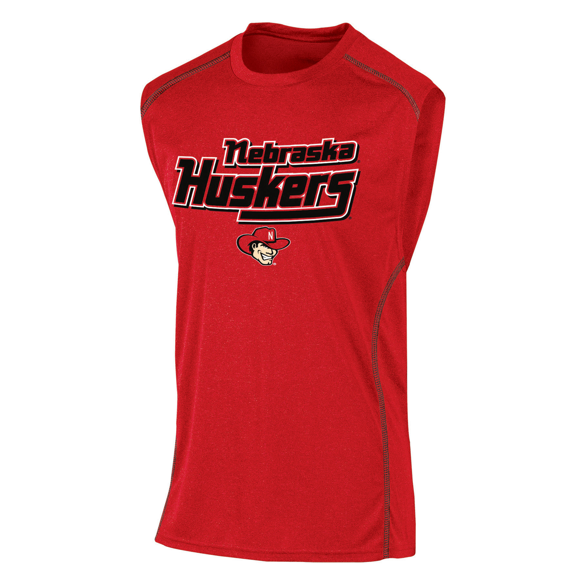 NCAA Men’s Big & Tall Sleeveless Athletic T-Shirt - Nebraska Cornhuskers, Size: 4XL NCAA Men’s Big & Tall Sleeveless Athletic T-Shirt - Nebraska Cornhuskers, Size: 4XL