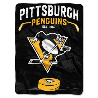 Nhl Royal Plush Throw Blanket Pittsburgh Penguins