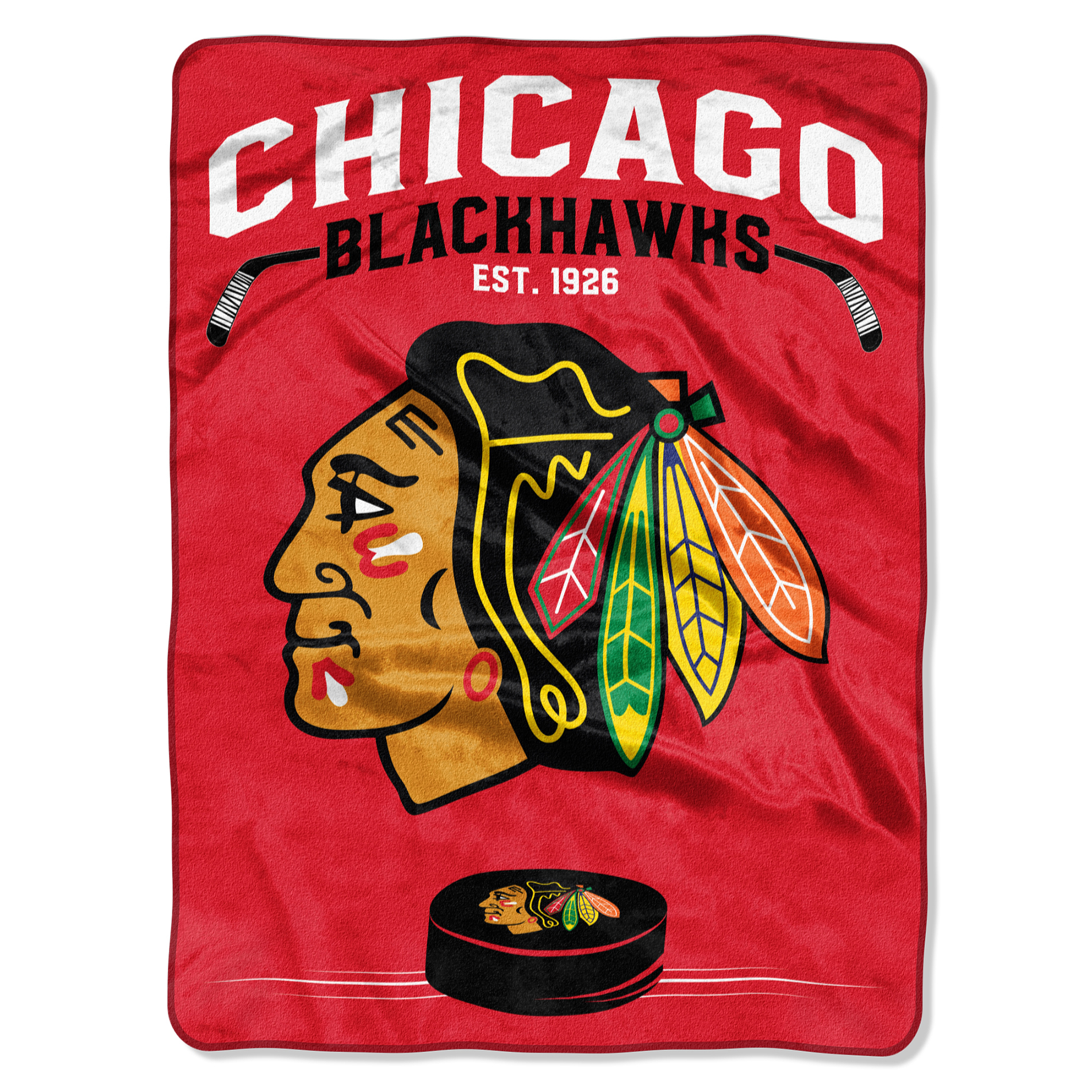 NHL Royal Plush Throw Blanket - Chicago Blackhawks