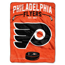 NHL RC Philadelphia Flyers Blanket 60x80 Raschel Inspired Design Special Order