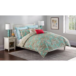 Cannon 7pc Comforter Set Aqua Paisley