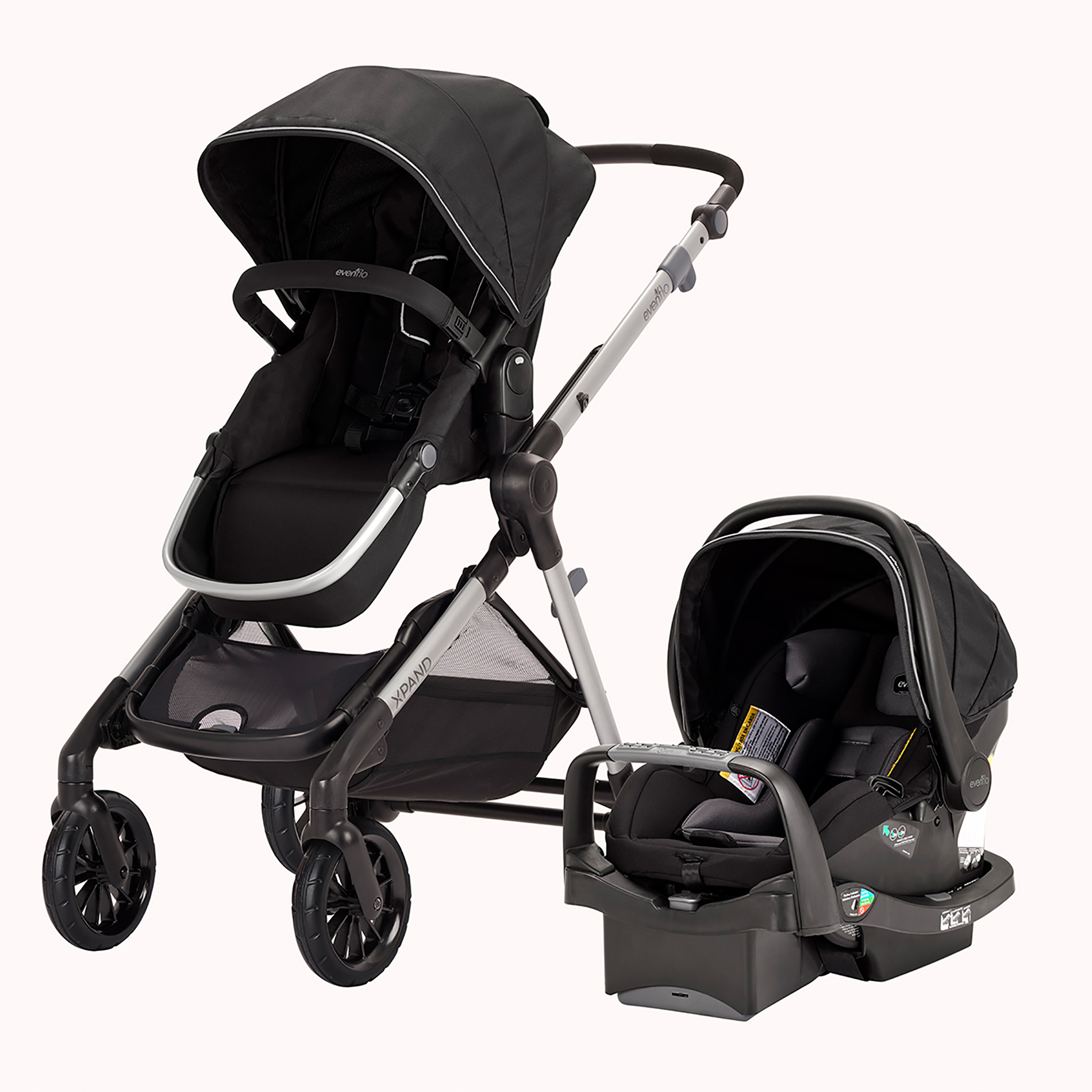 Evenflo Pivot Xpand Modular Travel System with Infant Car Seat