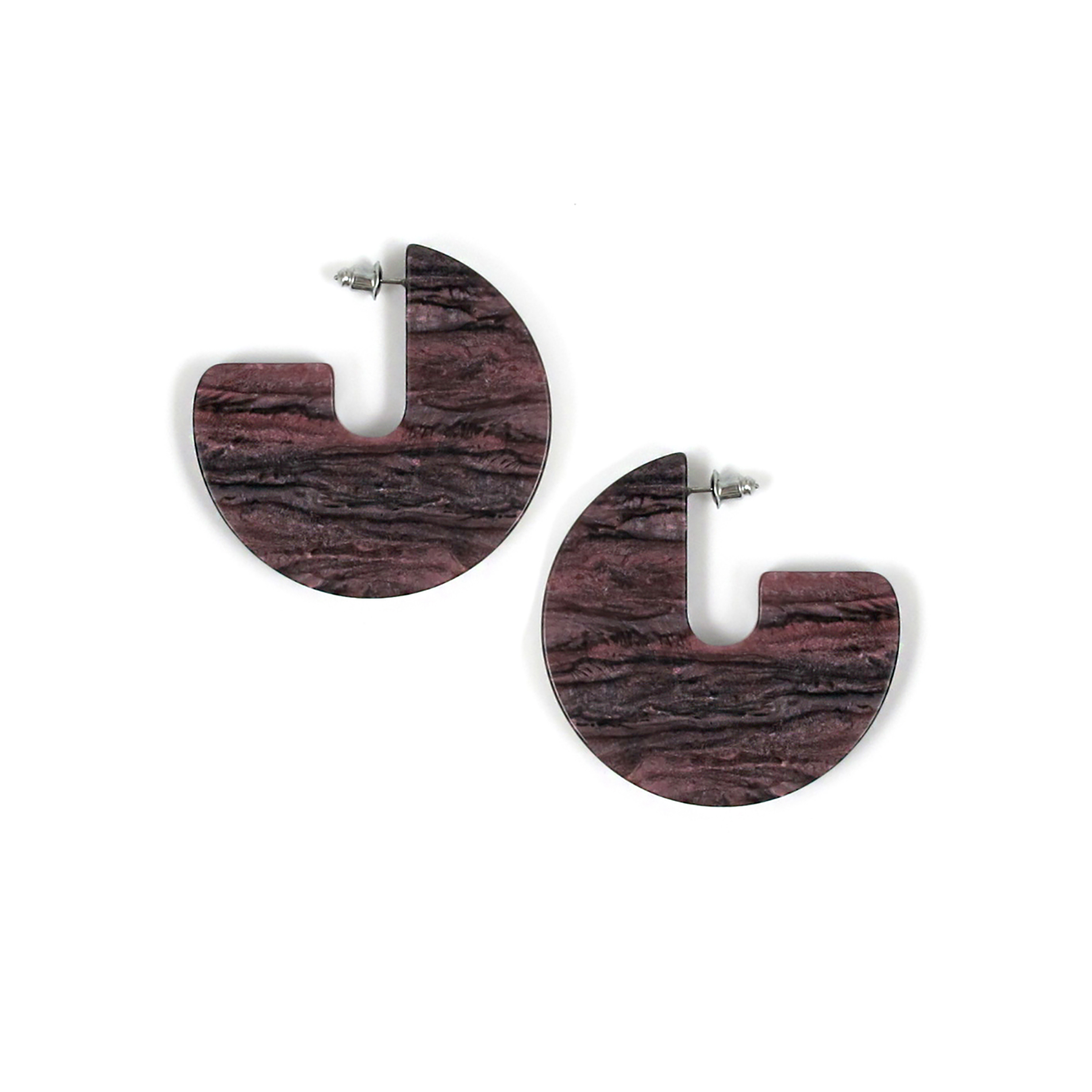 Jaclyn Smith Dual-Tone Earrings, Black Jaclyn Smith Dual-Tone Earrings, Black