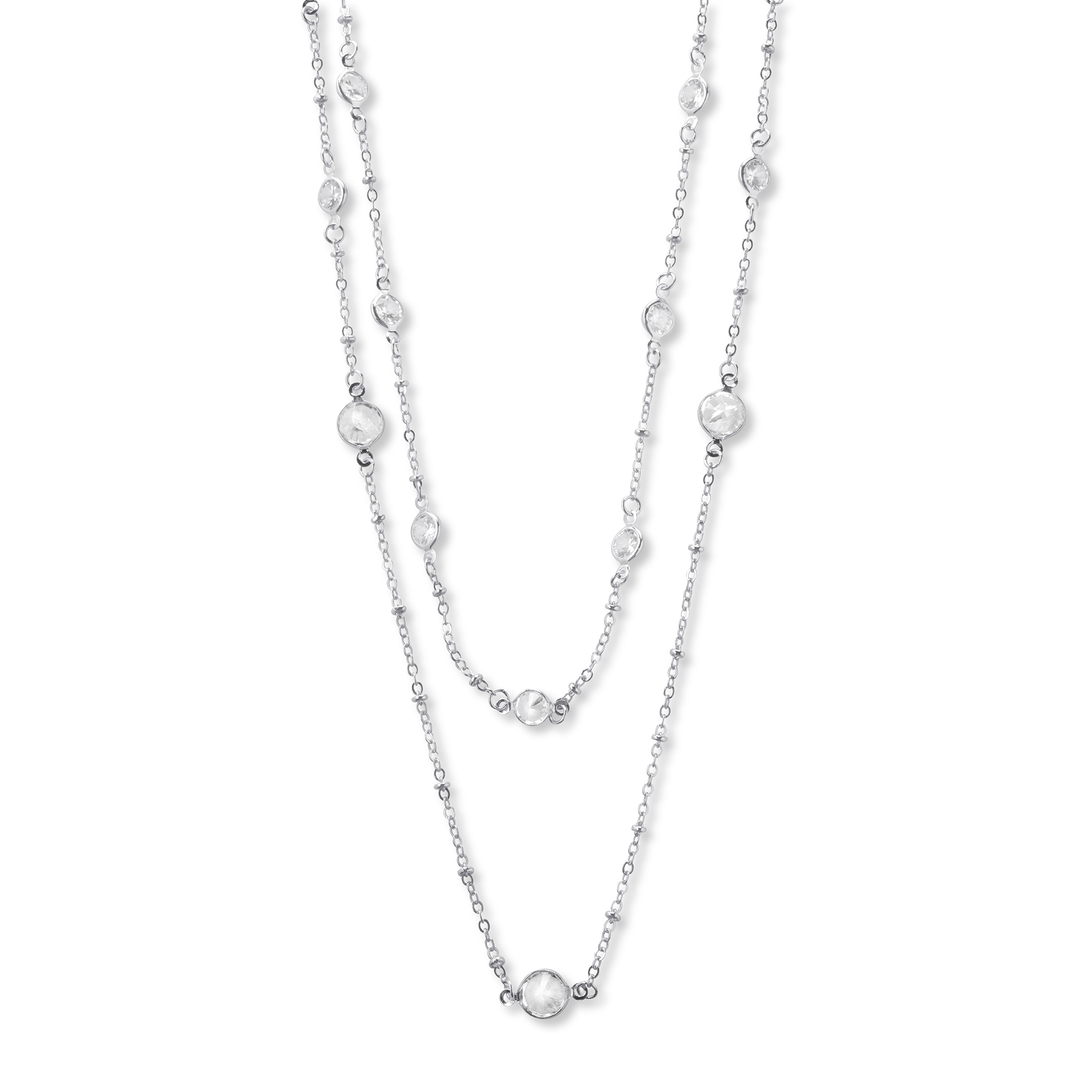 Jaclyn Smith Embellished 2-Row Necklace