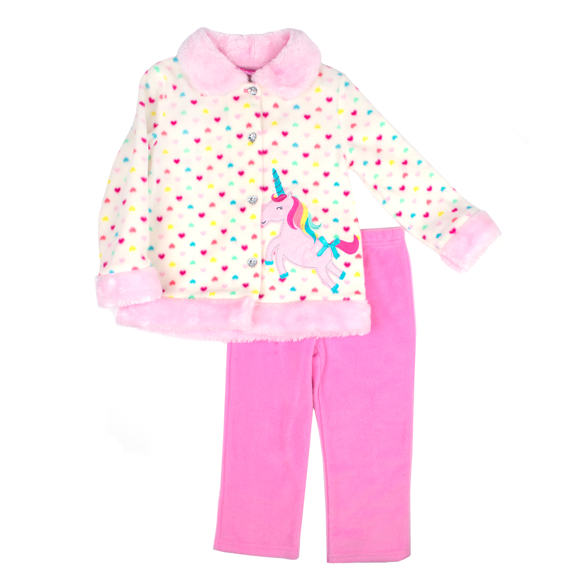 Toddler & Infant Girls&#8217; Long-Sleeve Jacket & Pants Set