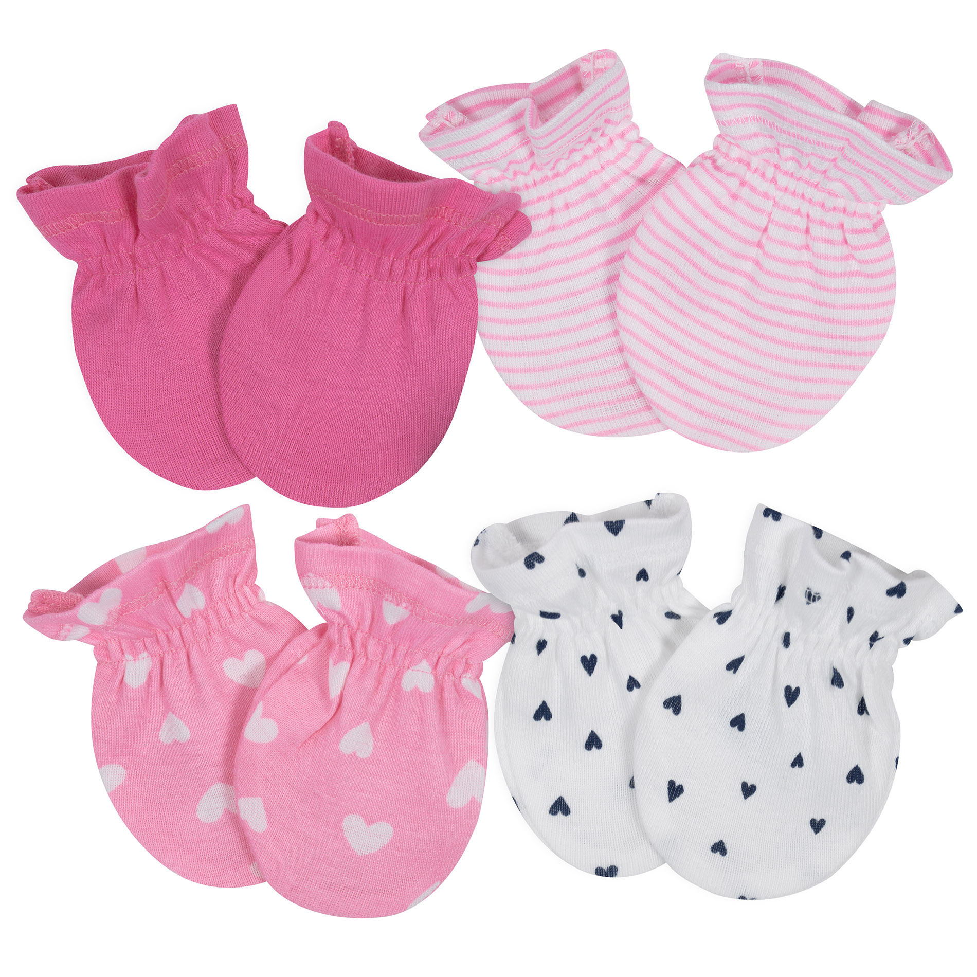 Gerber Childrenswear Infants’ Assorted 4-Pack Mittens, Multi-color Gerber Childrenswear Infants’ Assorted 4-Pack Mittens, Multi-color