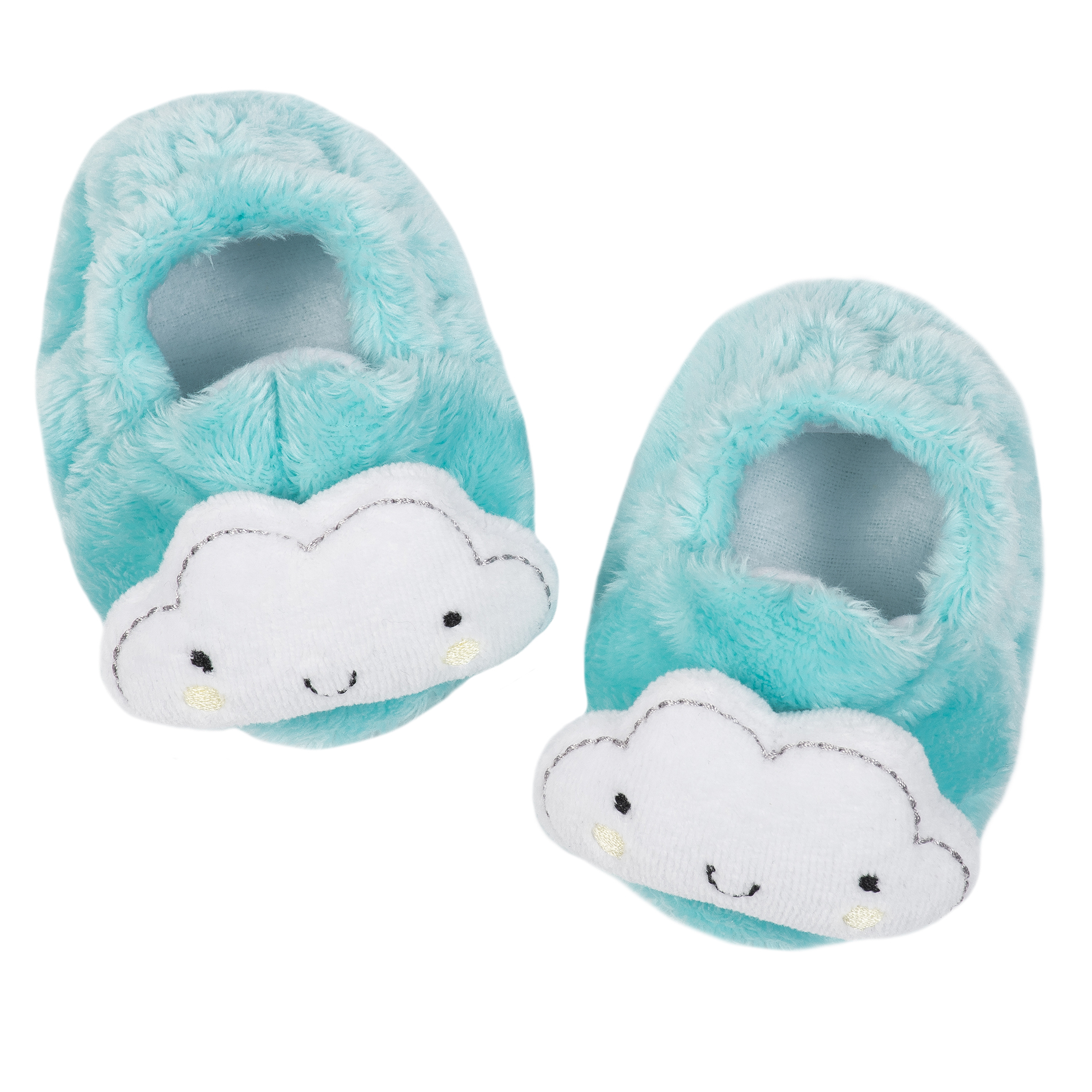 Gerber Childrenswear Infants’ Velboa Booties, Blue Gerber Childrenswear Infants’ Velboa Booties, Blue