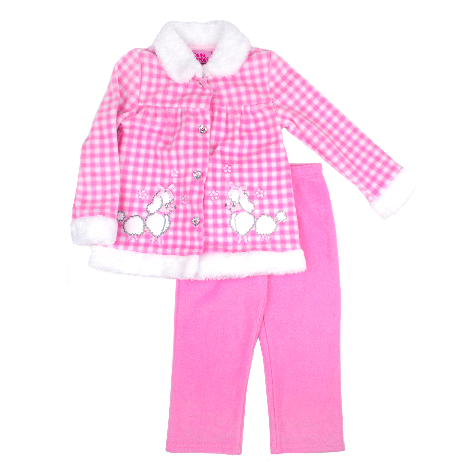Infant & Toddler Girls&#8217; Long-Sleeve Jacket & Pants Set