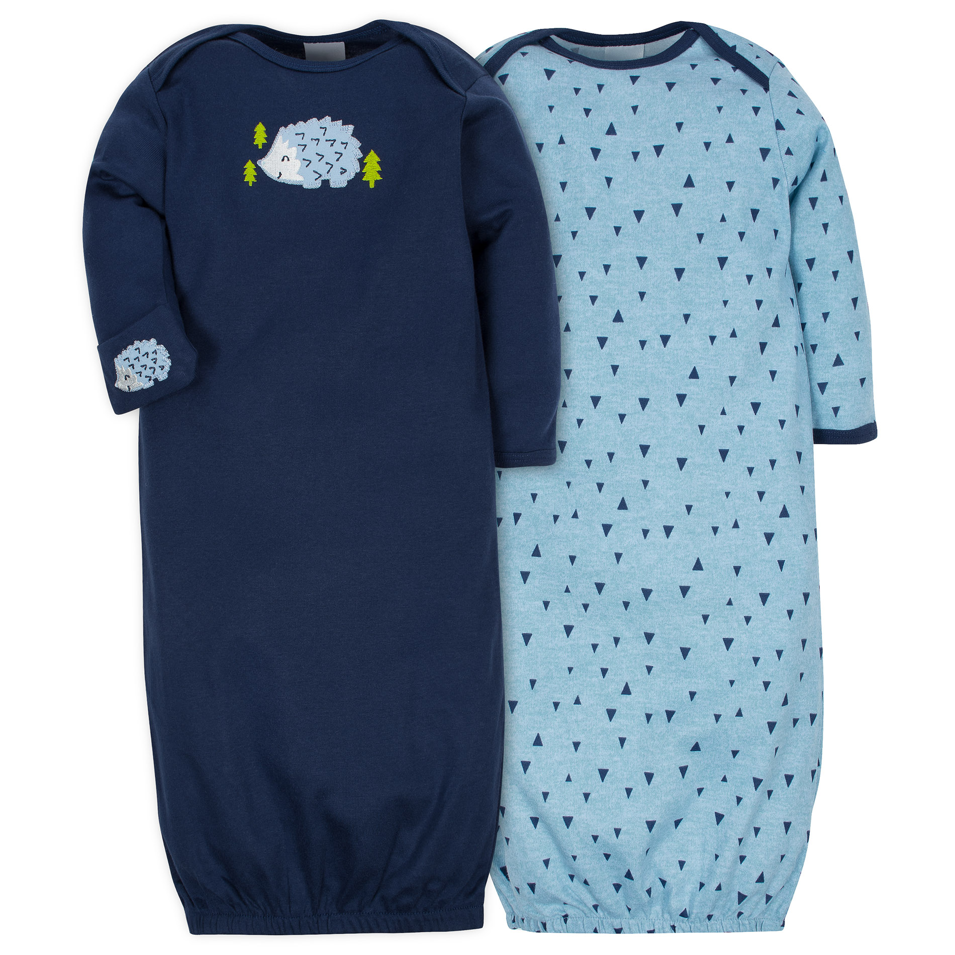 Gerber Childrenswear Infant Boys’ 2-Pack Gowns, Size: 6 Months, Blue Gerber Childrenswear Infant Boys’ 2-Pack Gowns, Size: 6 Months, Blue