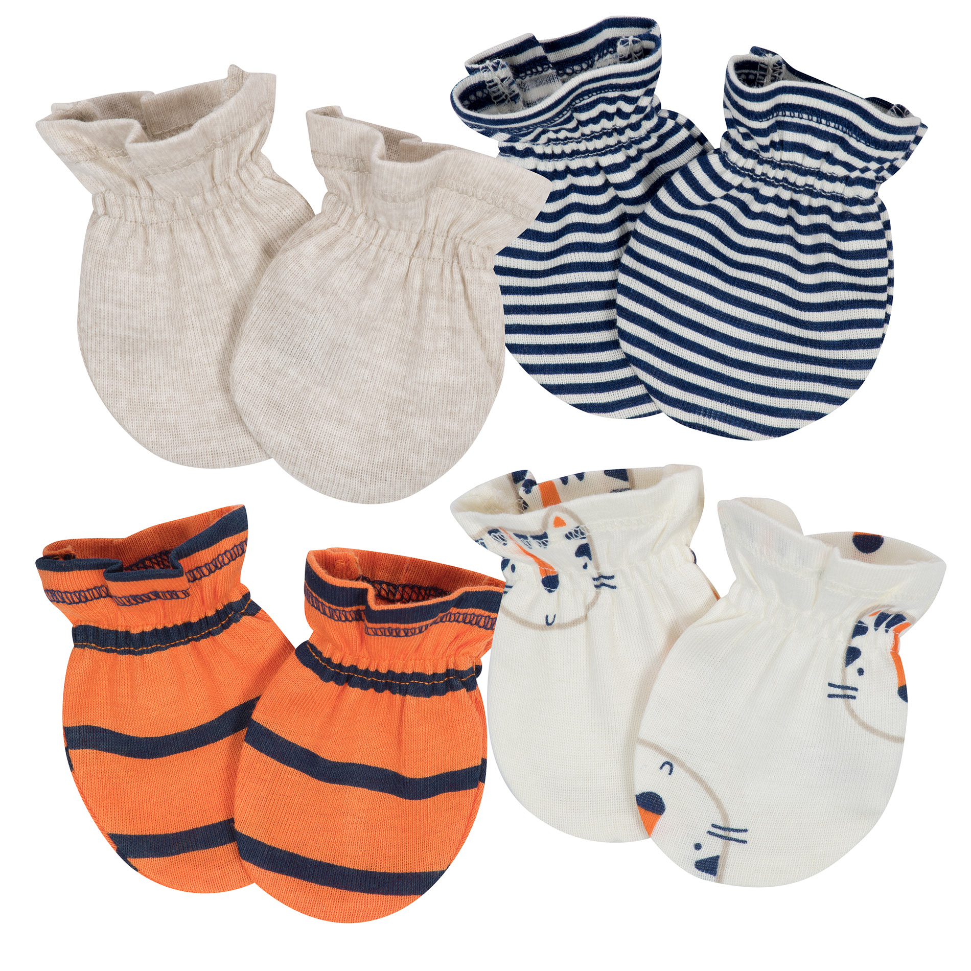 Gerber Infants&#8217; Assorted 4-Pack Mittens
