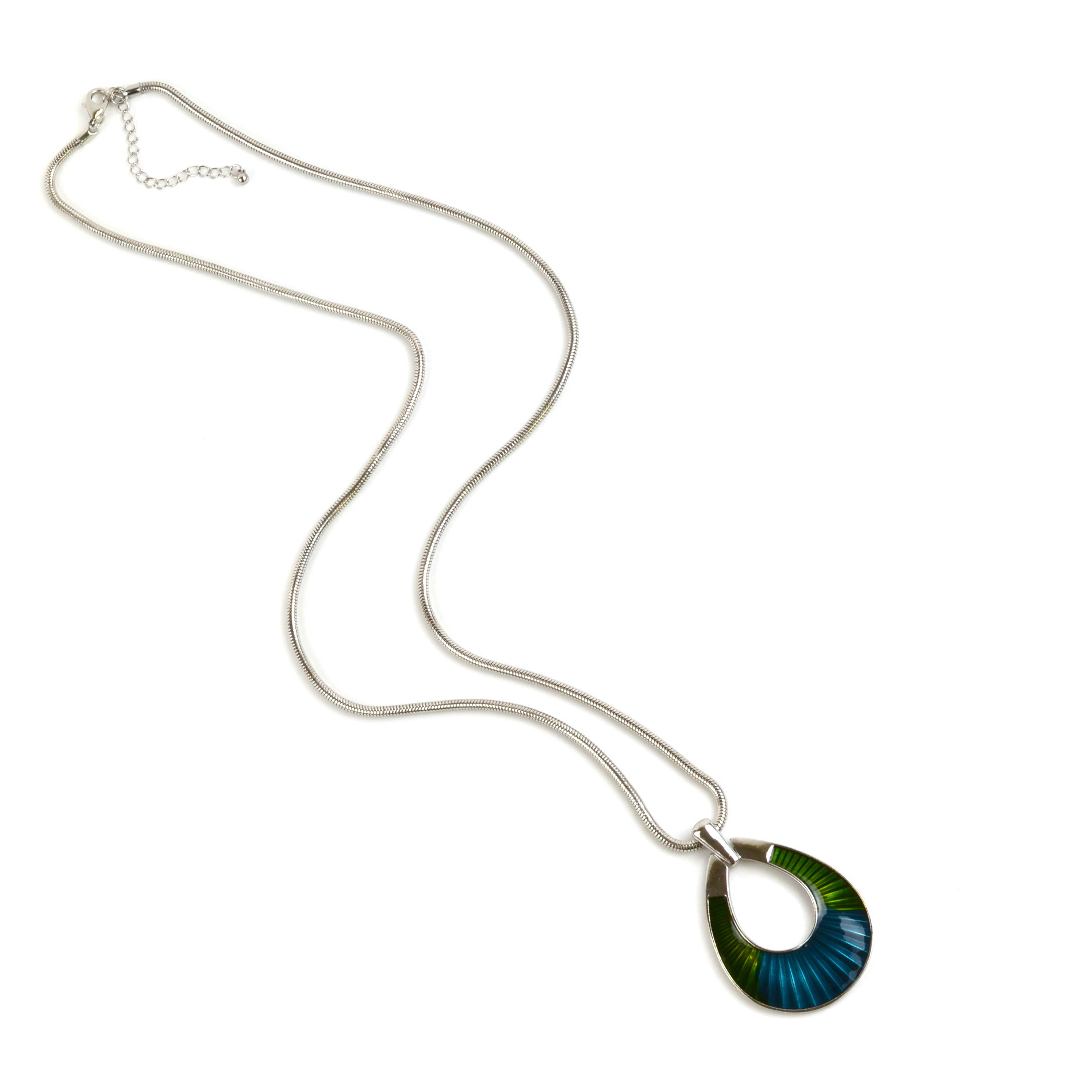Jaclyn Smith Blue Ombre Teardrop Pendant Necklace Jaclyn Smith Blue Ombre Teardrop Pendant Necklace