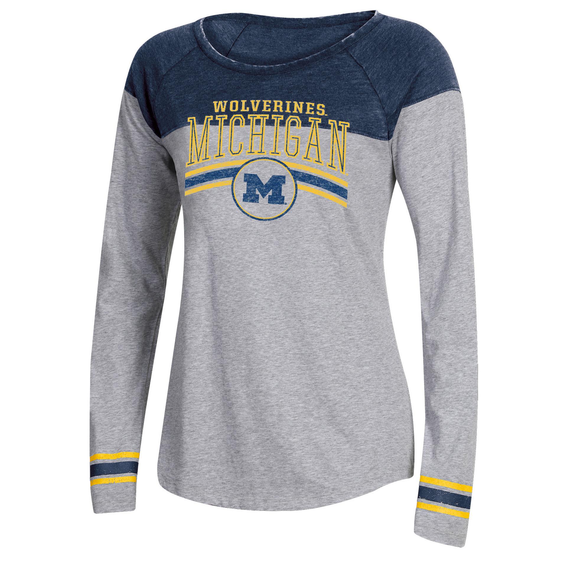 NCAA Women’s Michigan Wolverines Long-Sleeve T-Shirt, Size: Medium NCAA Women’s Michigan Wolverines Long-Sleeve T-Shirt, Size: Medium