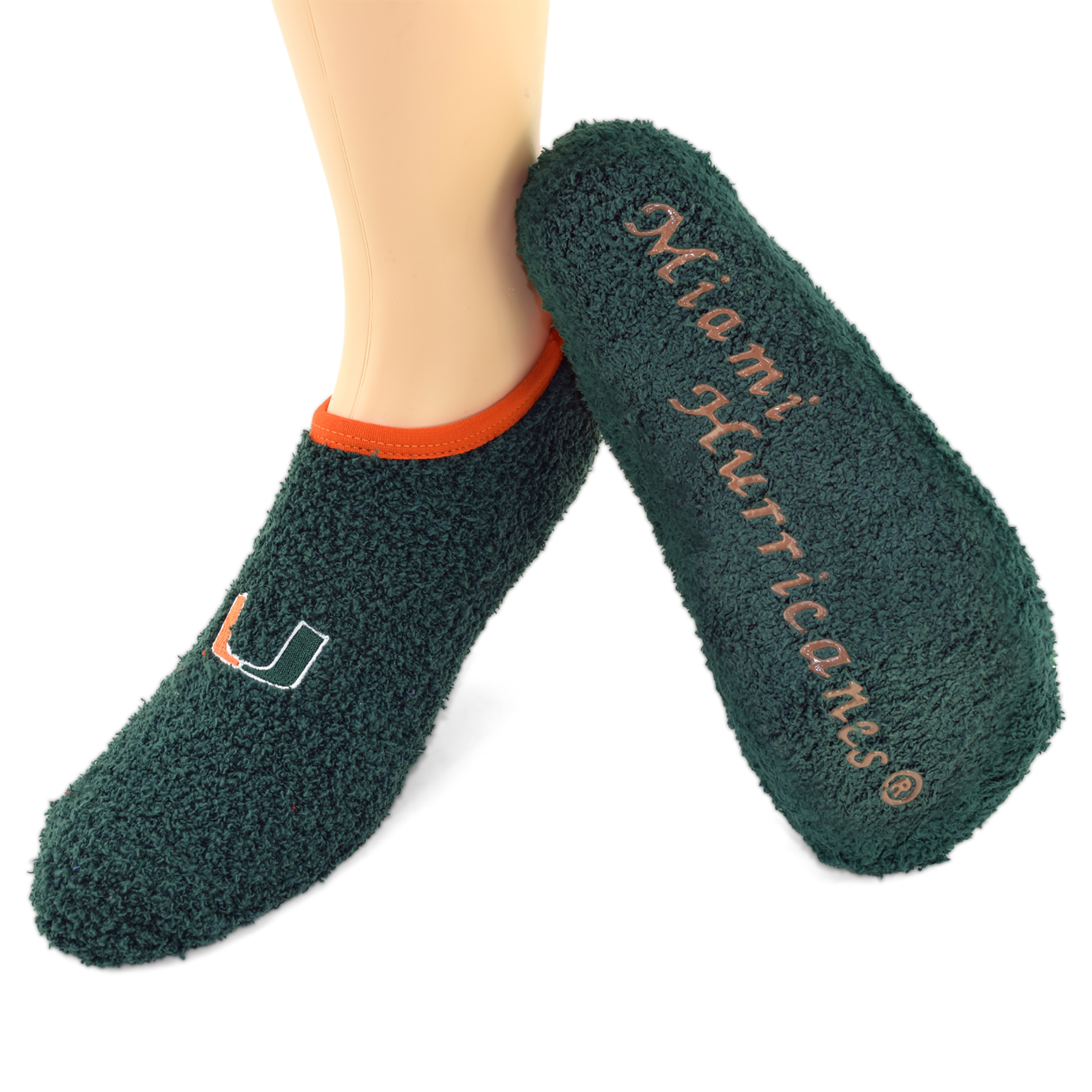 NCAA Women’s Miami Hurricanes Low-Cut Socks, Size: One size NCAA Women’s Miami Hurricanes Low-Cut Socks, Size: One size