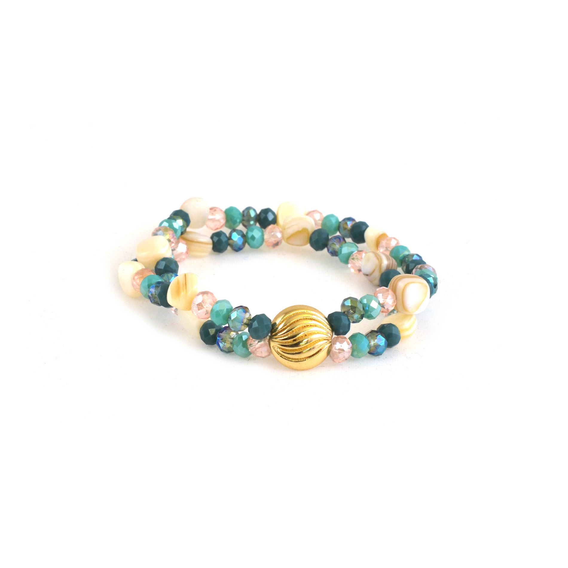 Attention Embellished 2-Row Bracelet, Multi color Attention Embellished 2-Row Bracelet, Multi color