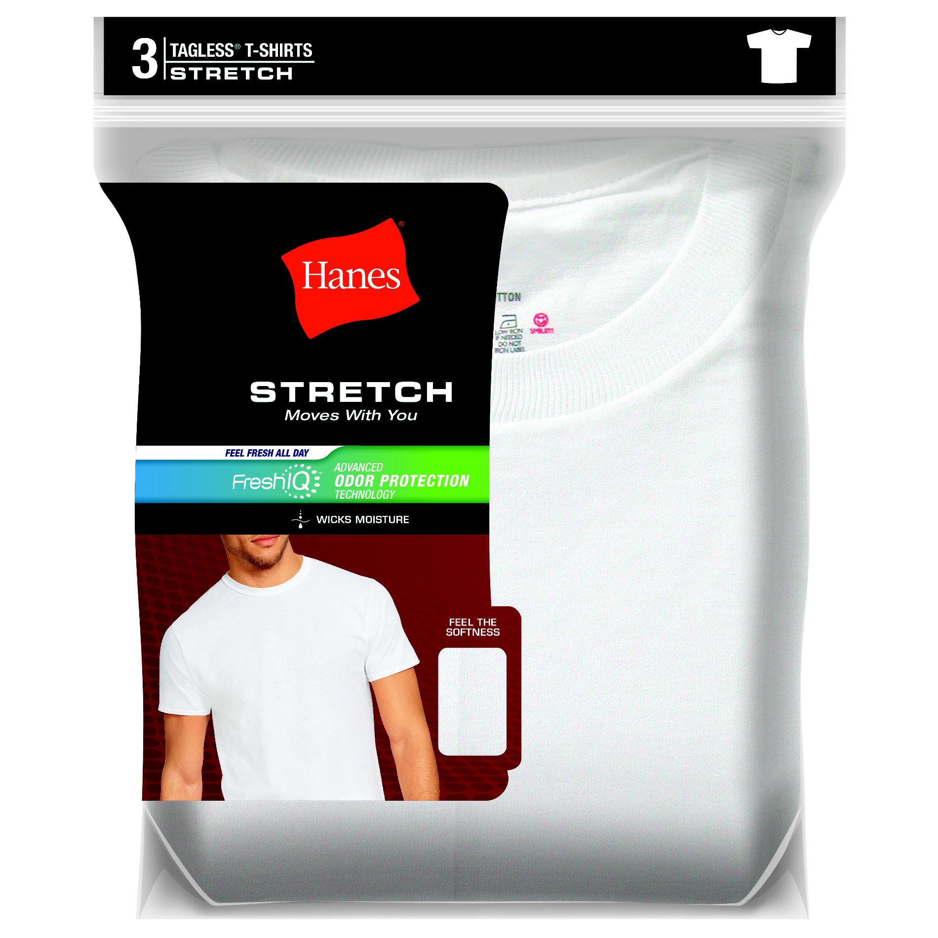 Hanes Men&#8217;s 3-Pk. Stretch T-Shirts