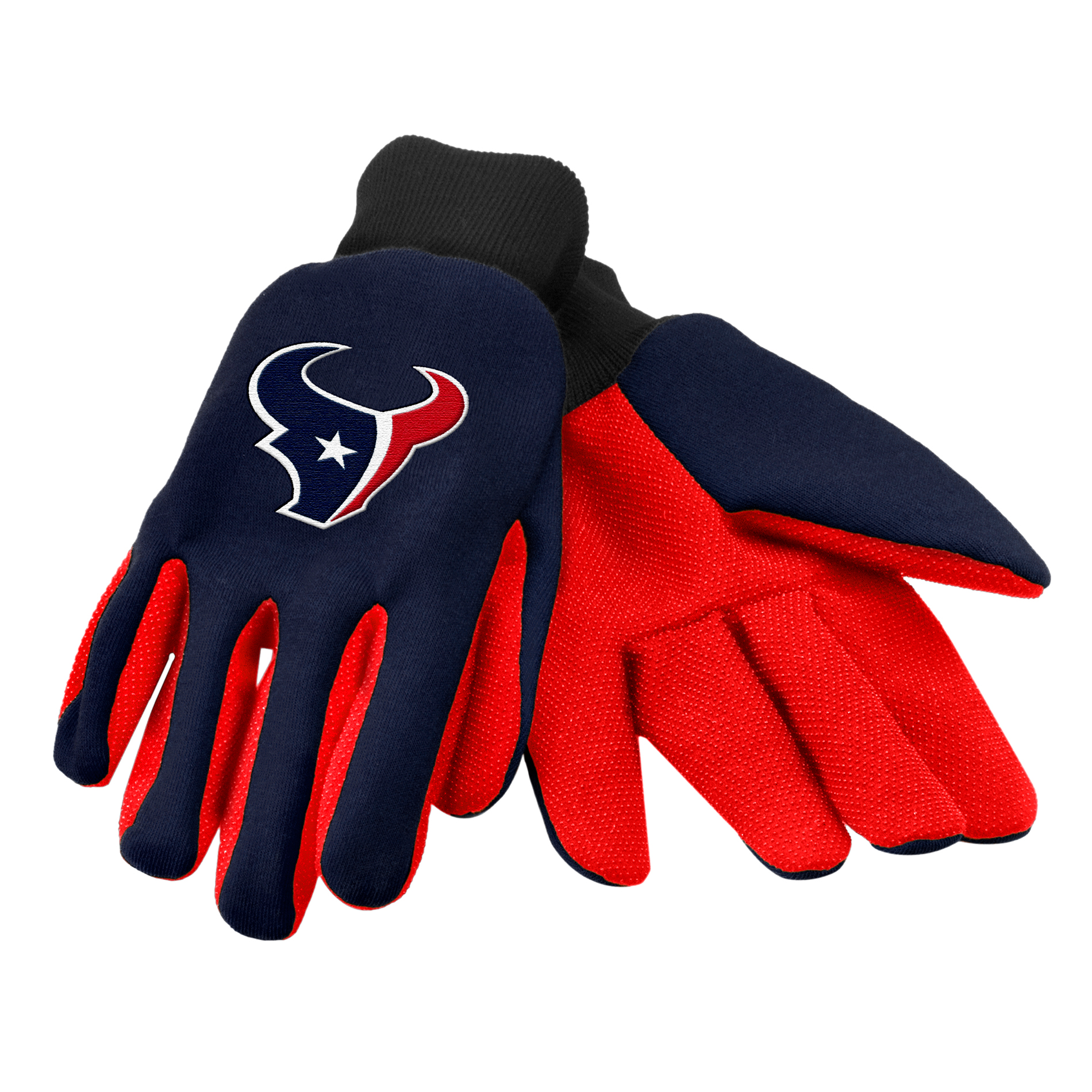 NFL Men&#8217;s Houston Texans Colored Palm Utility Gloves