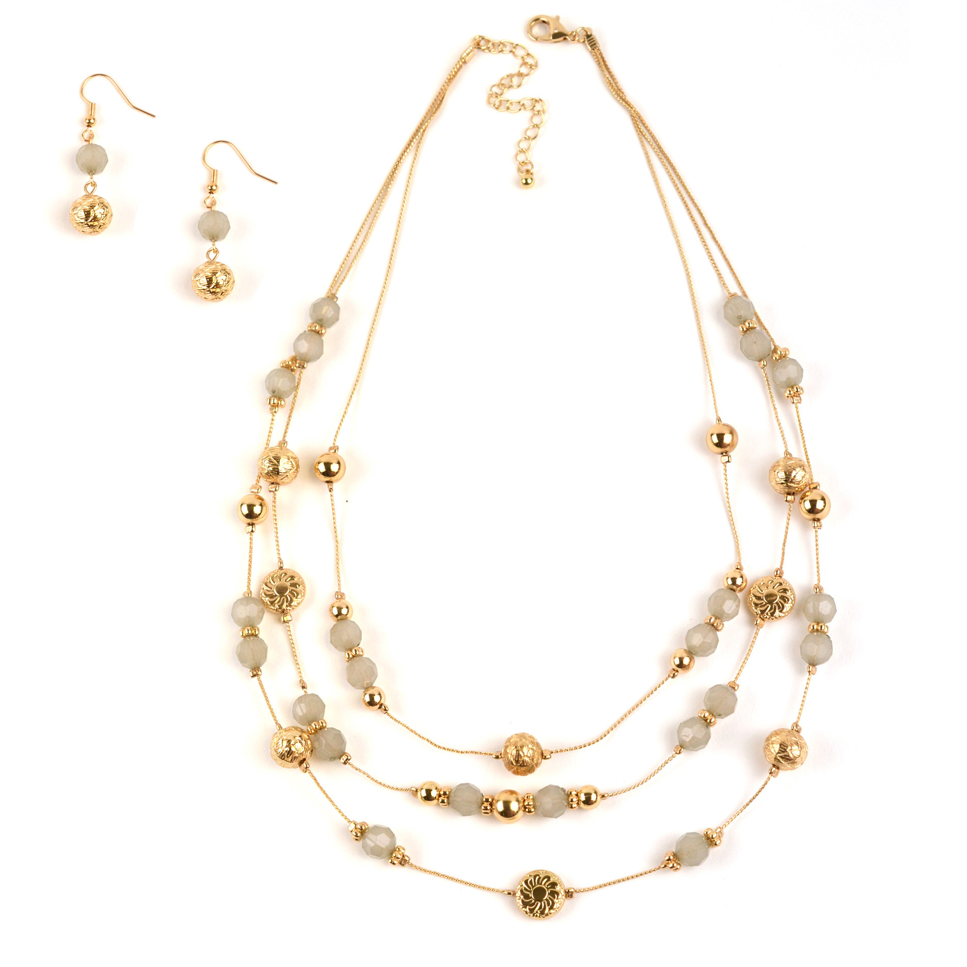 Studio S Multistrand Necklace & Earrings Set