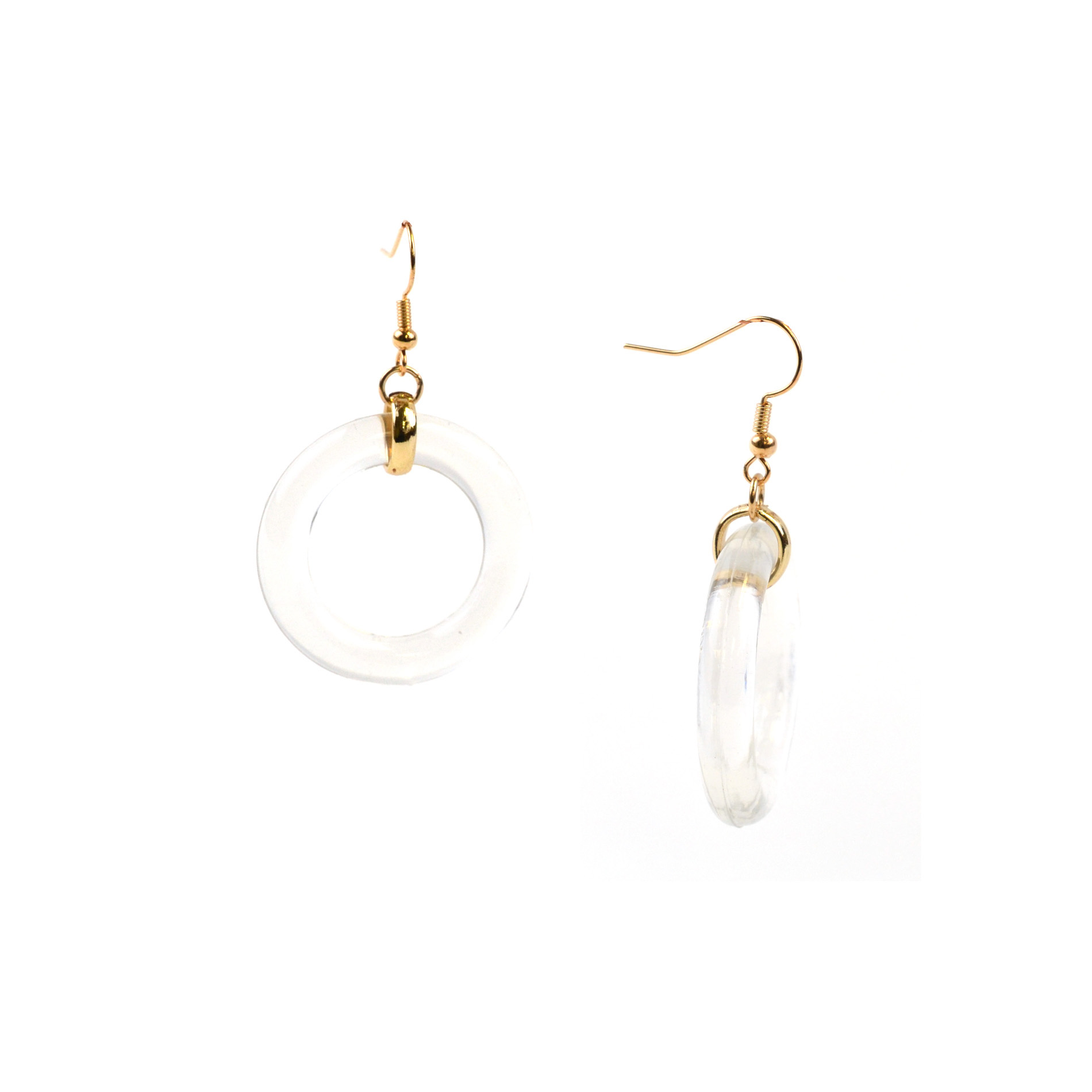 Attention Lucite Ring Earrings