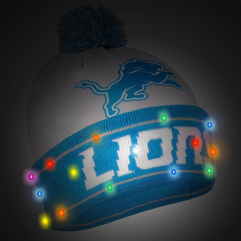 NFL Detroit Lions Camouflage Light Up Knit Beanie