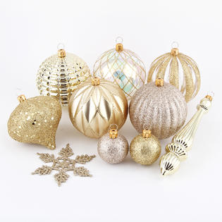 Jaclyn Smith 50CT Shatterproof Christmas Ornaments With Shiny, Matte ...