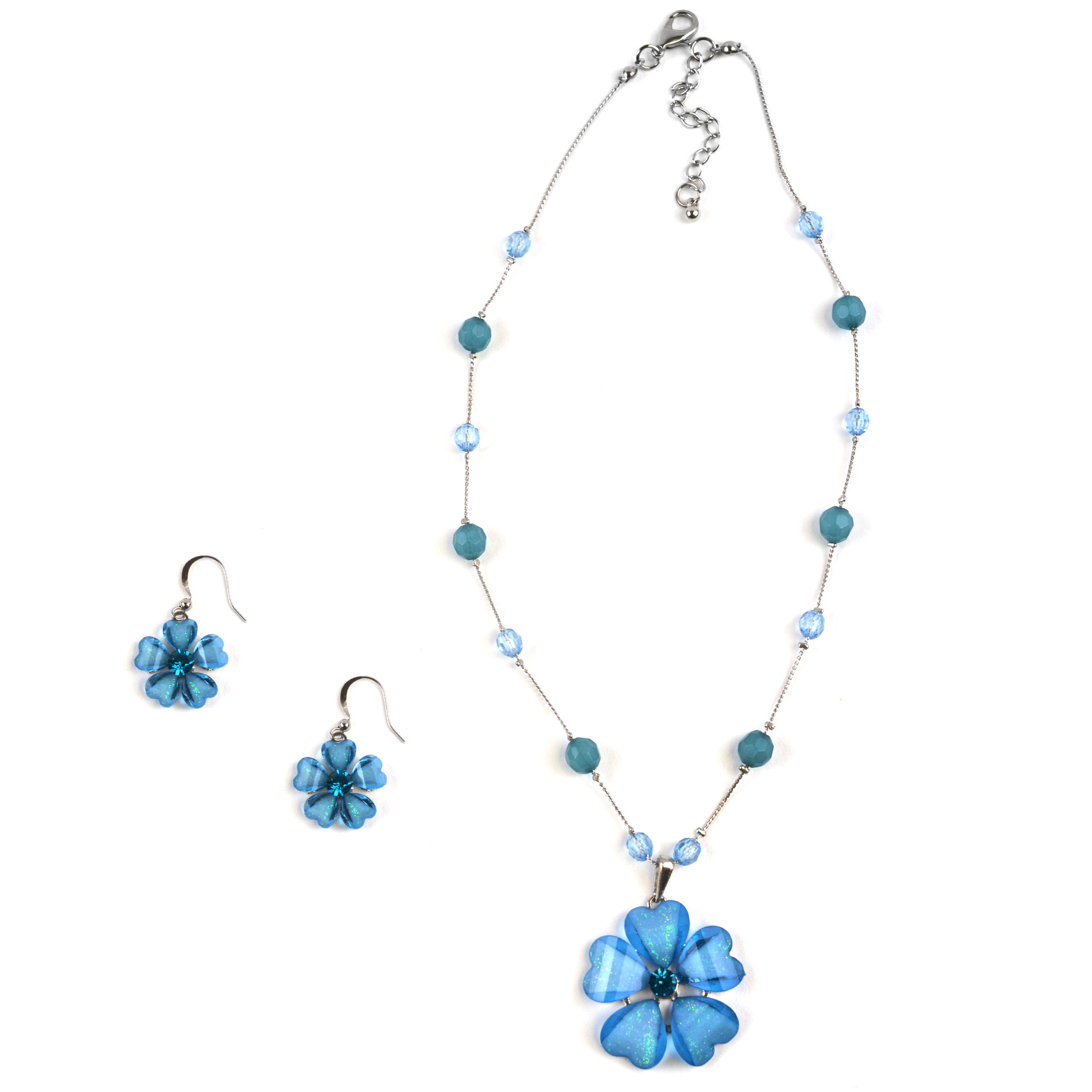 Covington Floral Necklace & Earrings Set