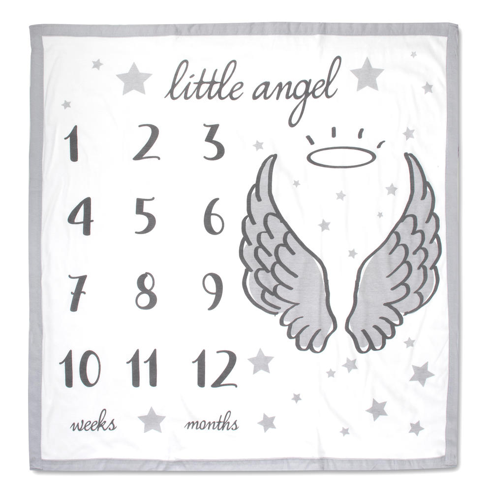 Tender Kisses Milestone Blanket - Little Angel