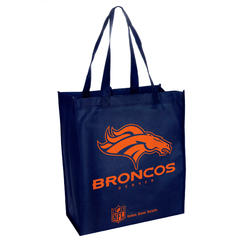 NFL Denver Broncos  Reusable Tote Grocery Tote Shopping Bag 2 Piece