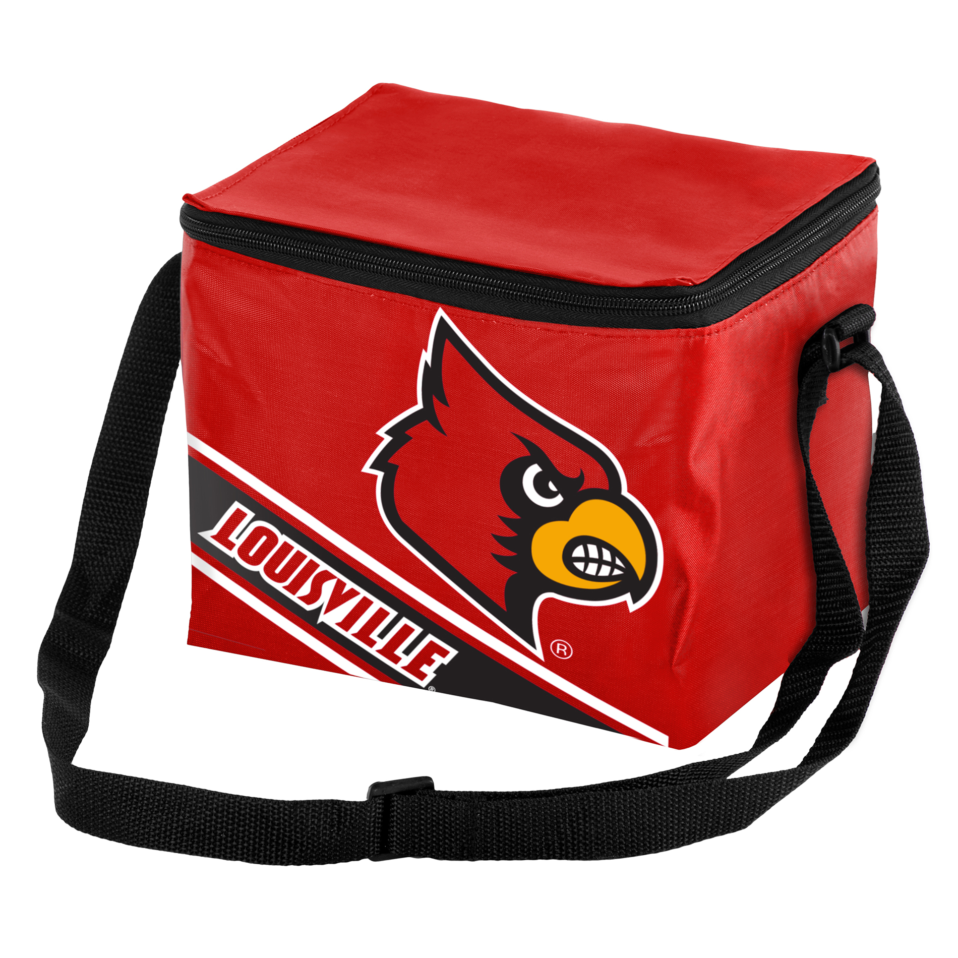 NCAA Stripe 6-Pack Cooler - Louisville Cardinals