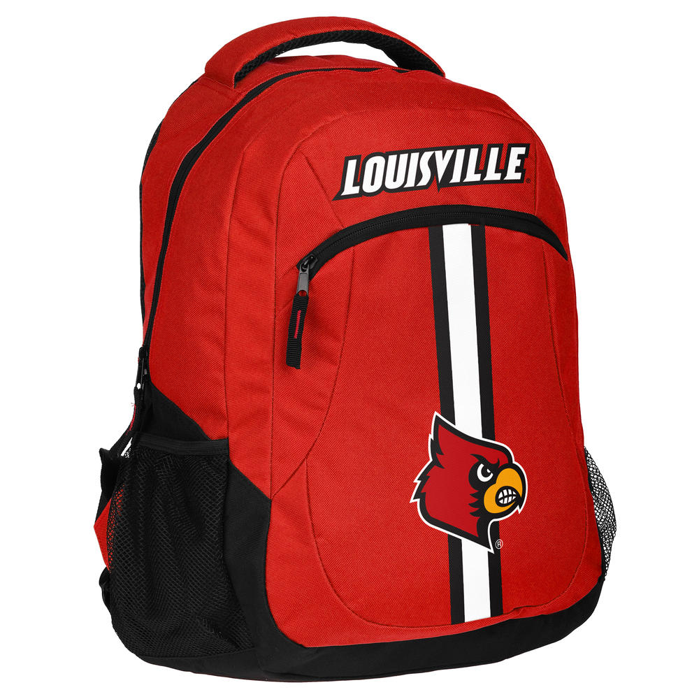 NCAA Logo Stripe Action Backpack - Louisville Cardinals