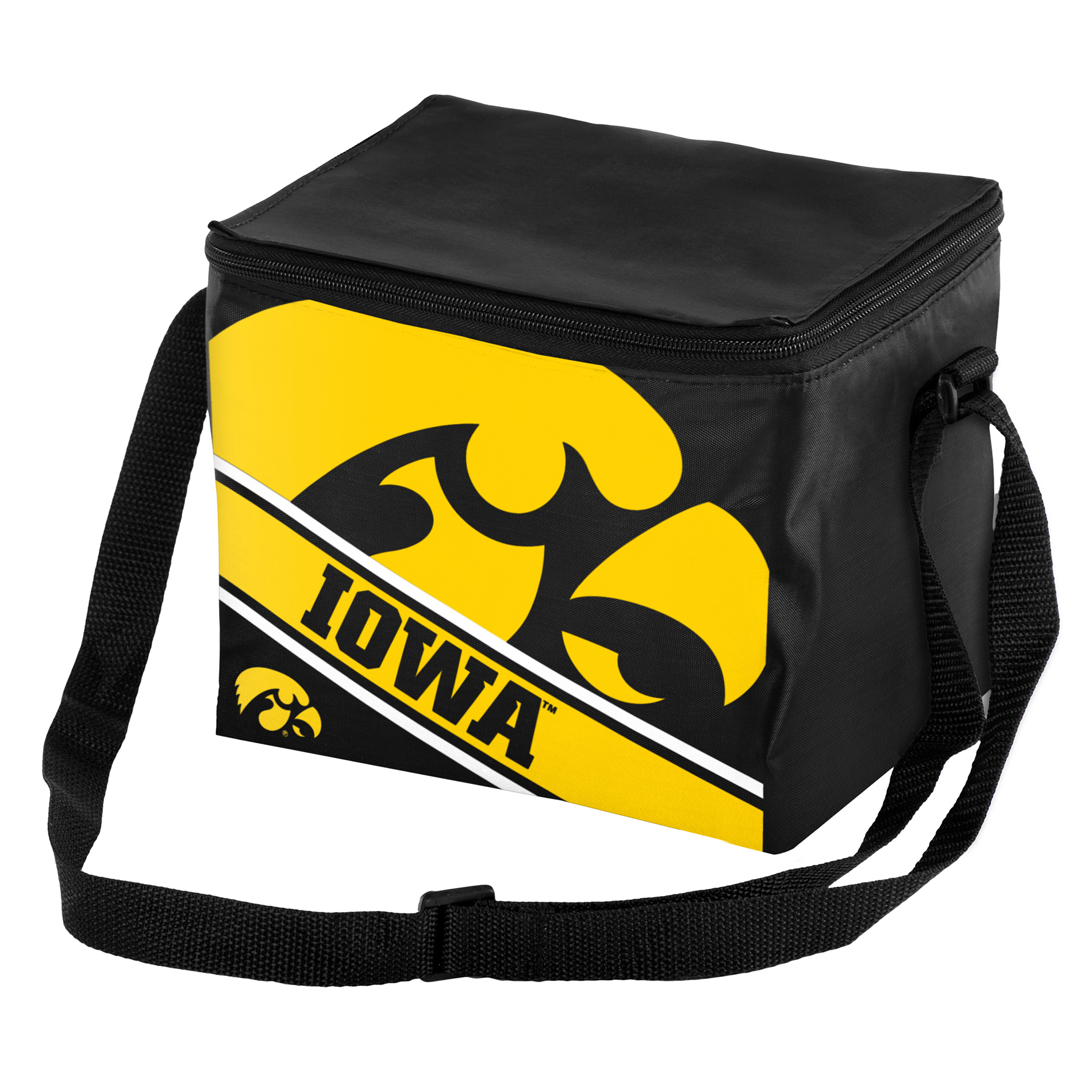 NCAA Stripe 6-Pack Cooler - Iowa Hawkeyes