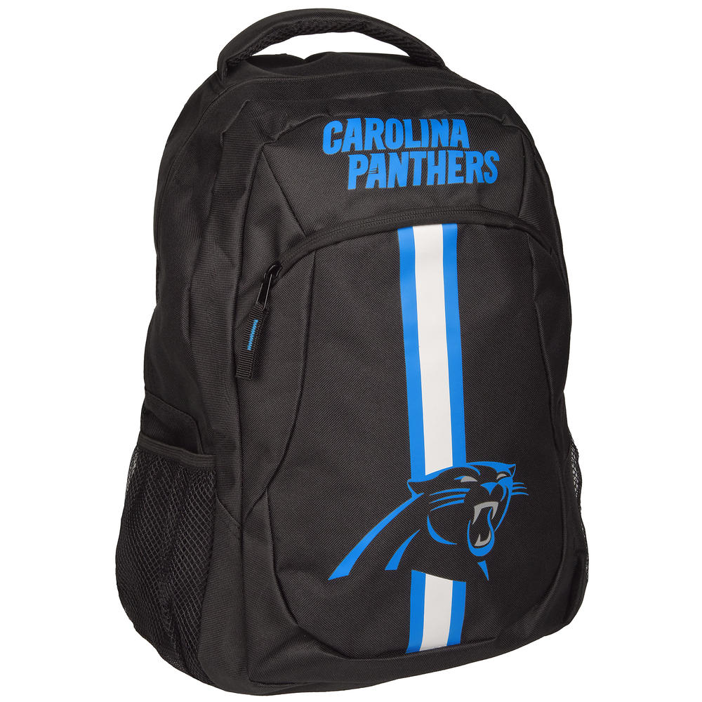 NFL Logo Stripe Action Backpack - Carolina Panthers
