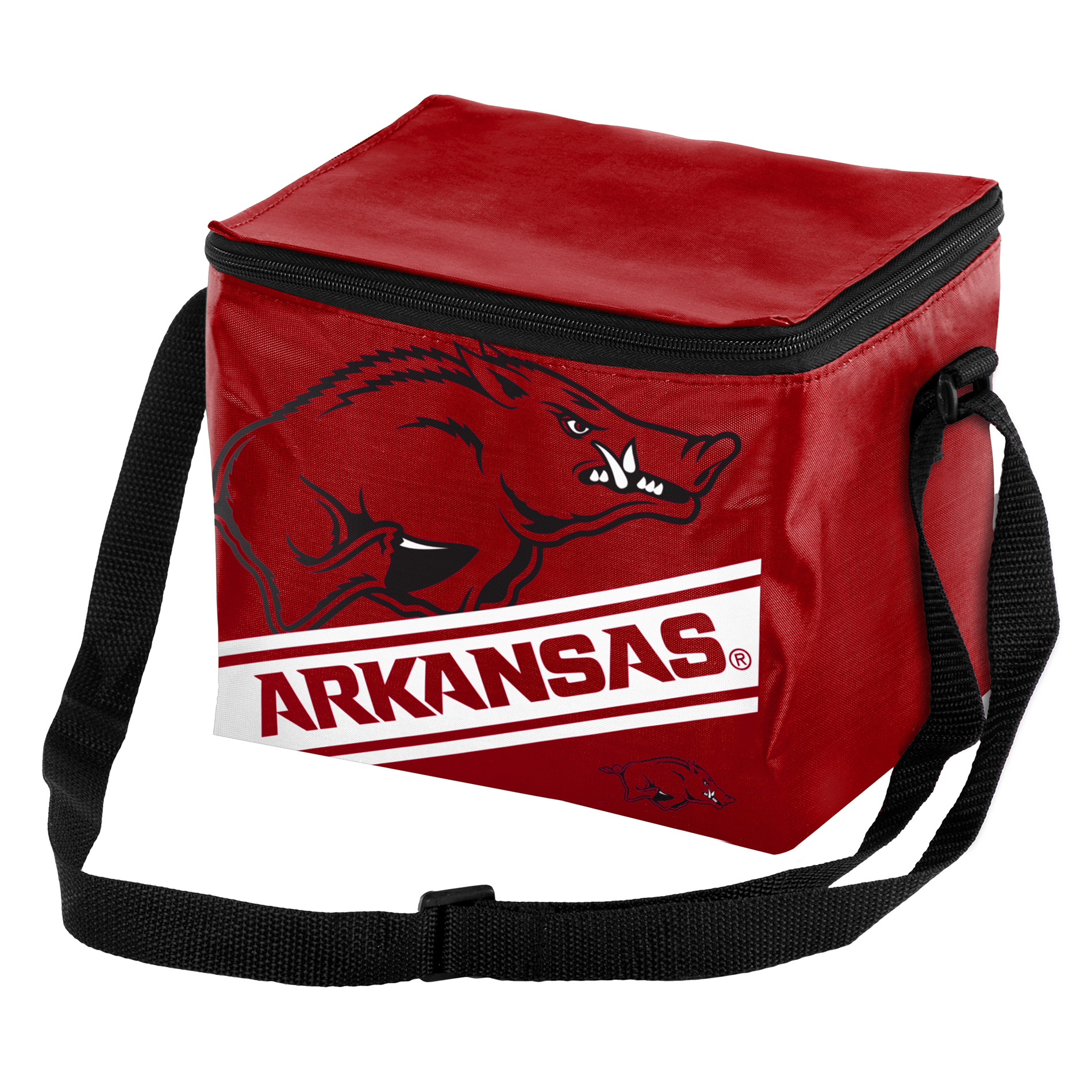 NCAA Stripe 6-Pack Cooler - Arkansas Razorbacks