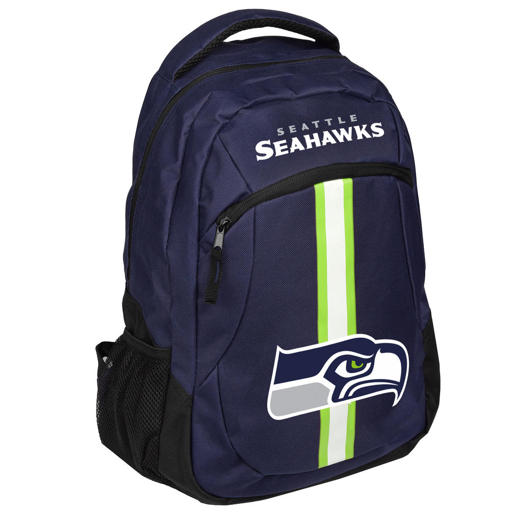 NFL Logo Stripe Action Backpack - Seattle Seahawks
