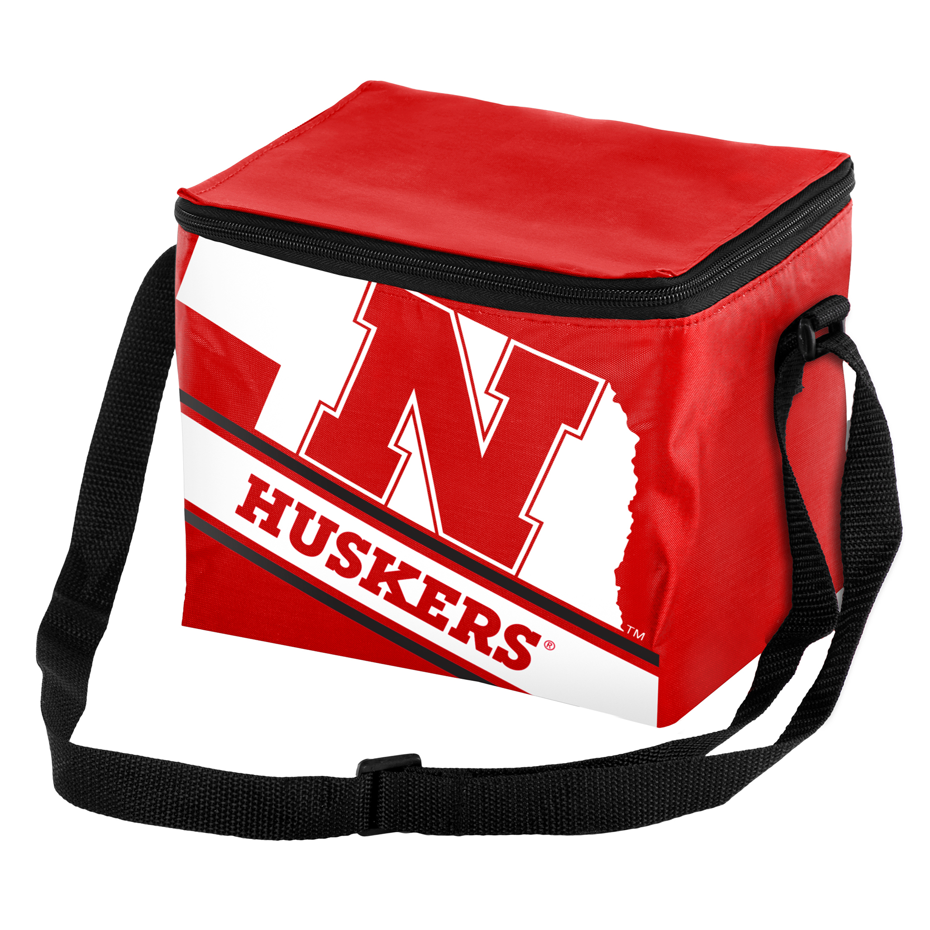 NCAA Stripe 6-Pack Cooler - Nebraska Cornhuskers NCAA Stripe 6-Pack Cooler - Nebraska Cornhuskers