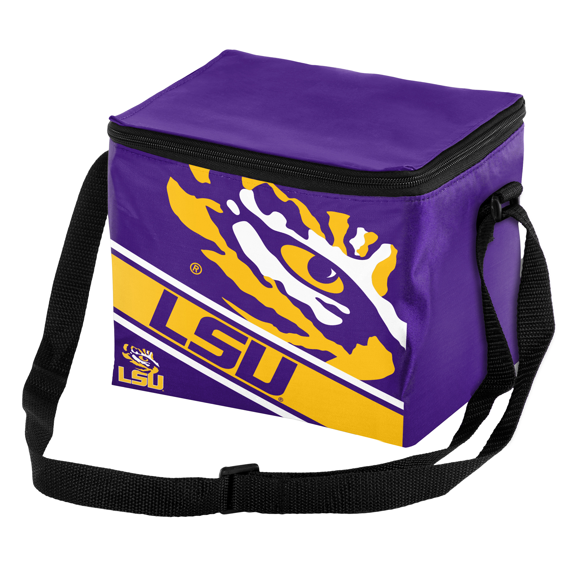 NCAA Stripe 6-Pack Cooler - LSU Tigers NCAA Stripe 6-Pack Cooler - LSU Tigers