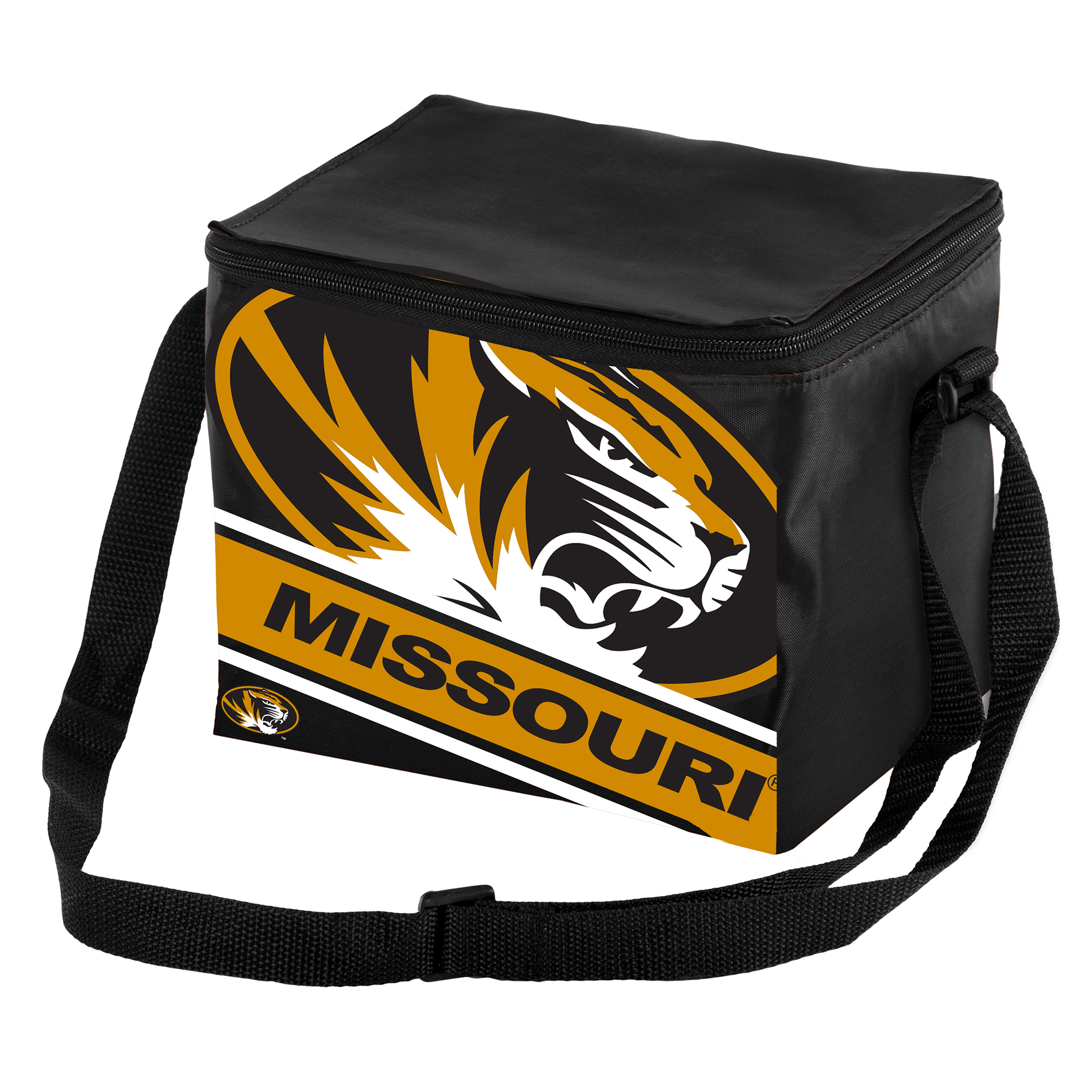 NCAA Stripe 6-Pack Cooler - Missouri Tigers