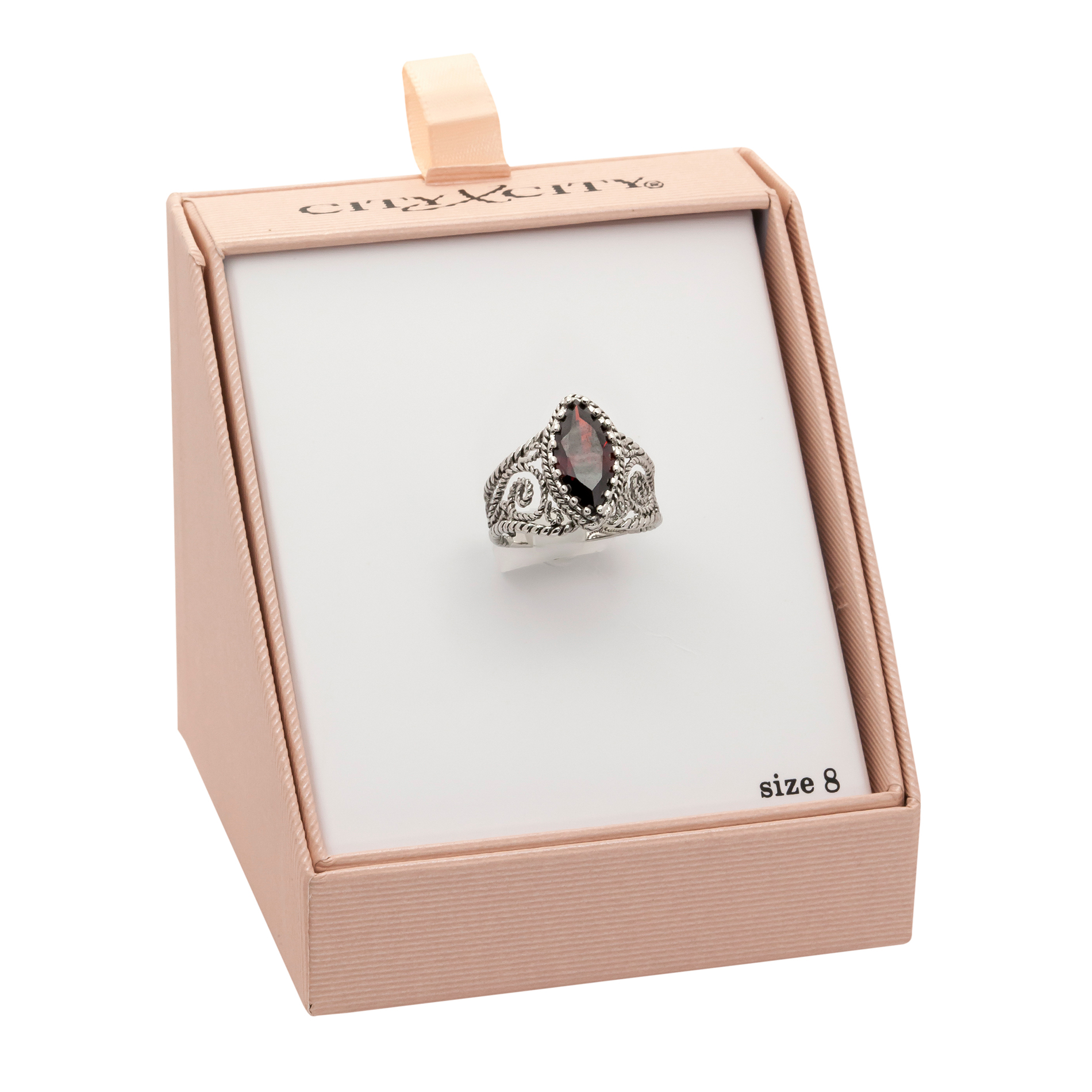 Studio S Diamond-Cut Filigree Ring