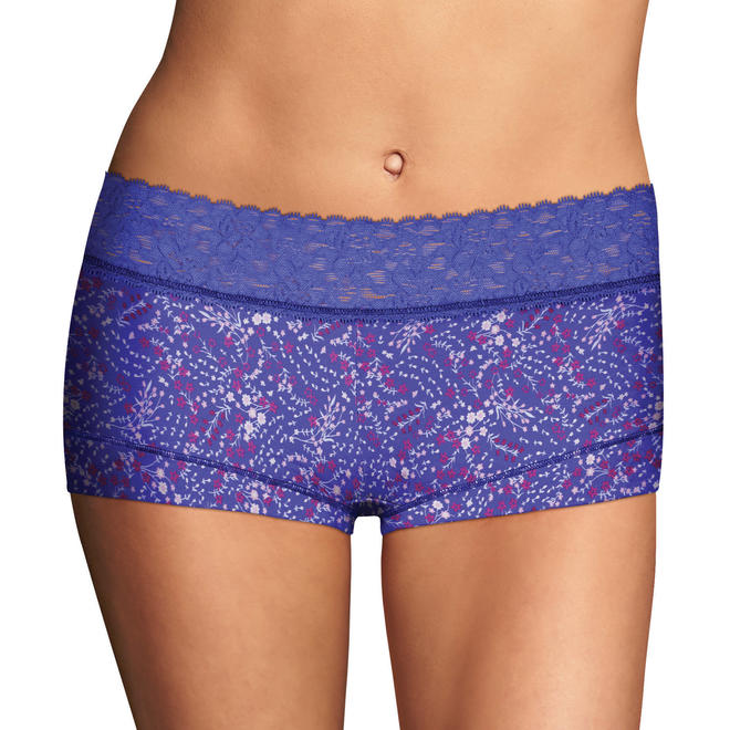 Maidenform Women S Dream Cotton Lace Trim Boyshorts 94% nylon/6% spandex fabric type. sears