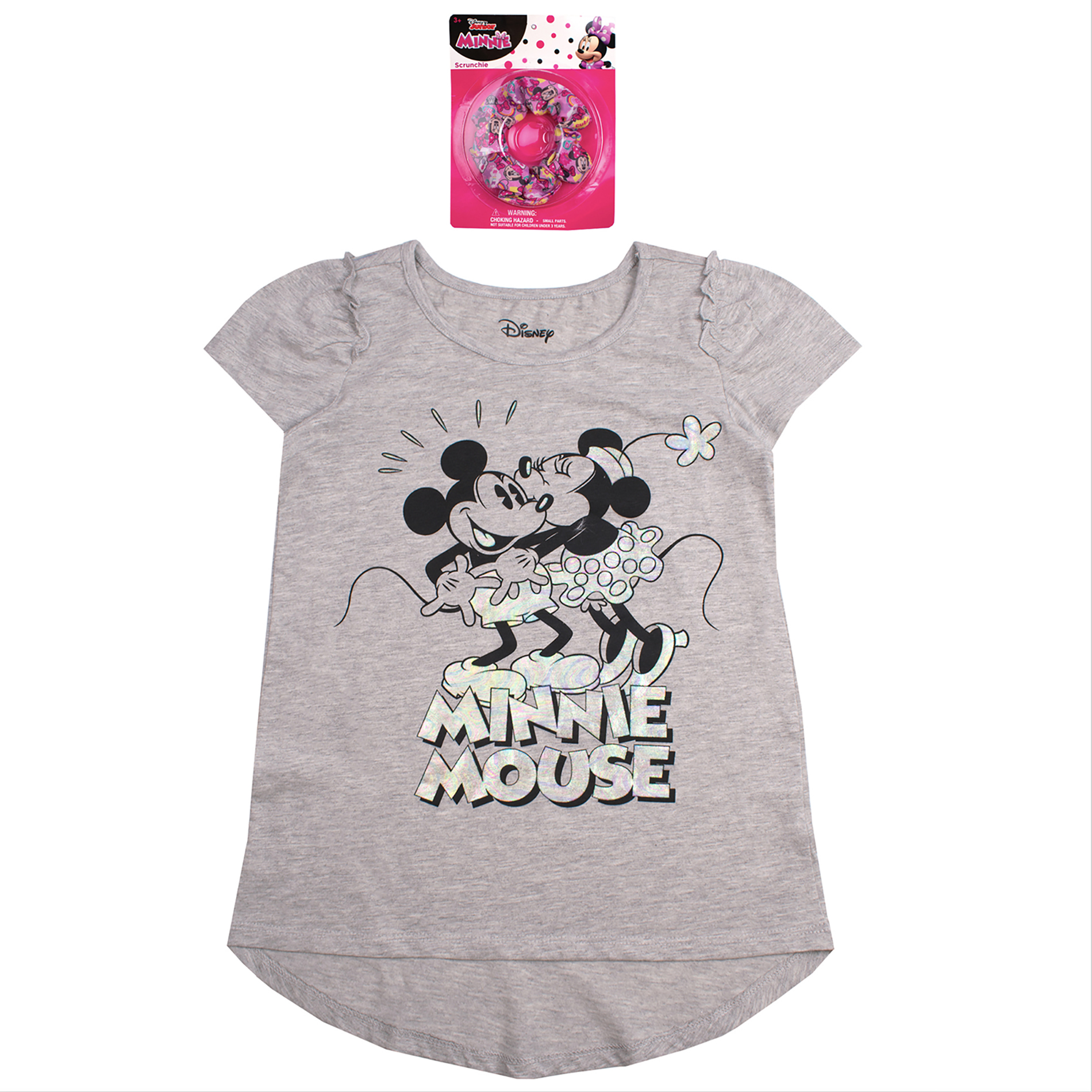 Generic (Unbranded) Girls&#8217; Mini Mouse Knit Top and Scrunchie Set