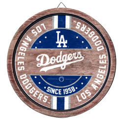 MLB Forever Collectibles Los Angeles Dodgers Sign Wood Barrel Design
