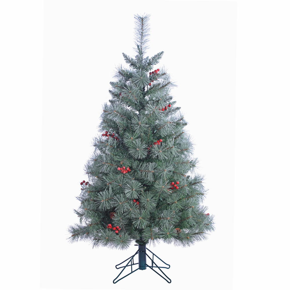 4.5' Lightly Flocked Wyoming Fir With 200 Clear Lights