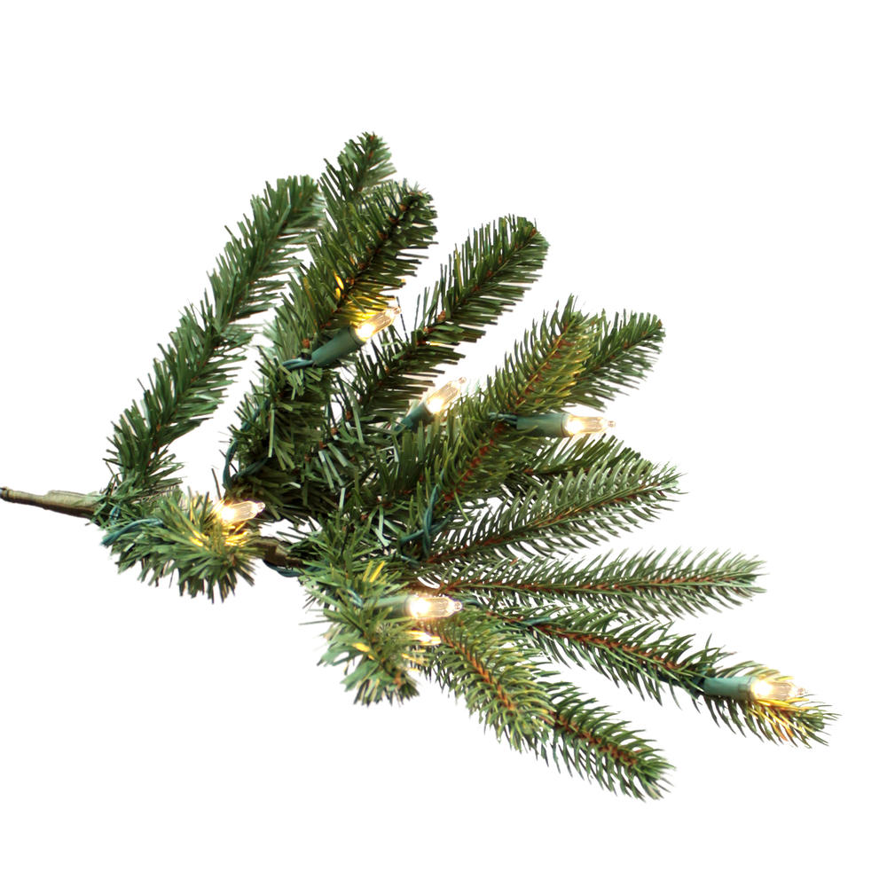GE 7.5' Just Cut Medium Frasier Fir Artificial Christmas Tree with 600 Energy Smart Warm White LED Lights