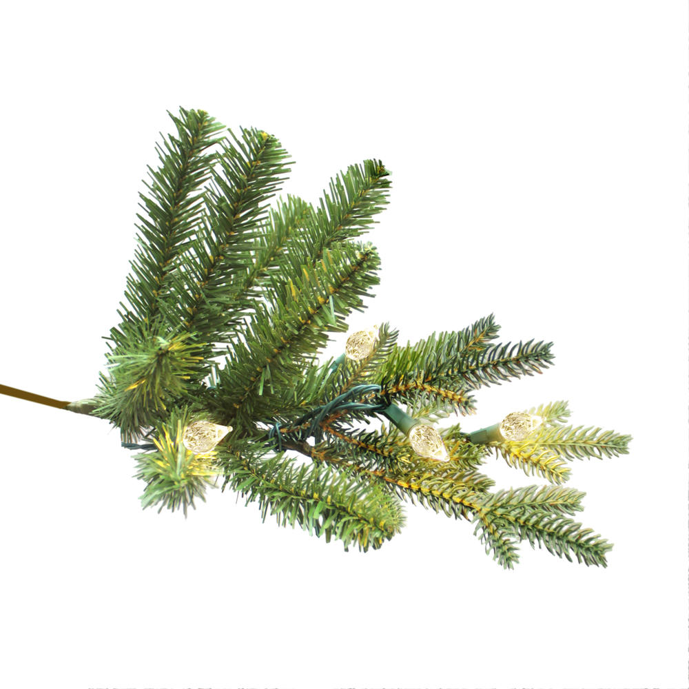 General Electric 7.5' Pre-Lit Just Cut Aspen Fir Tree with 500 Dual Color LED Lights
