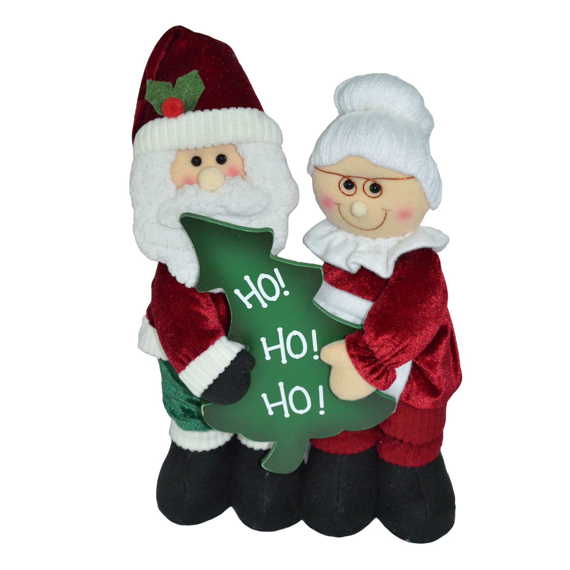 Trimming Traditions 13" Standing Santa/ Mrs. Clause D&#233;cor