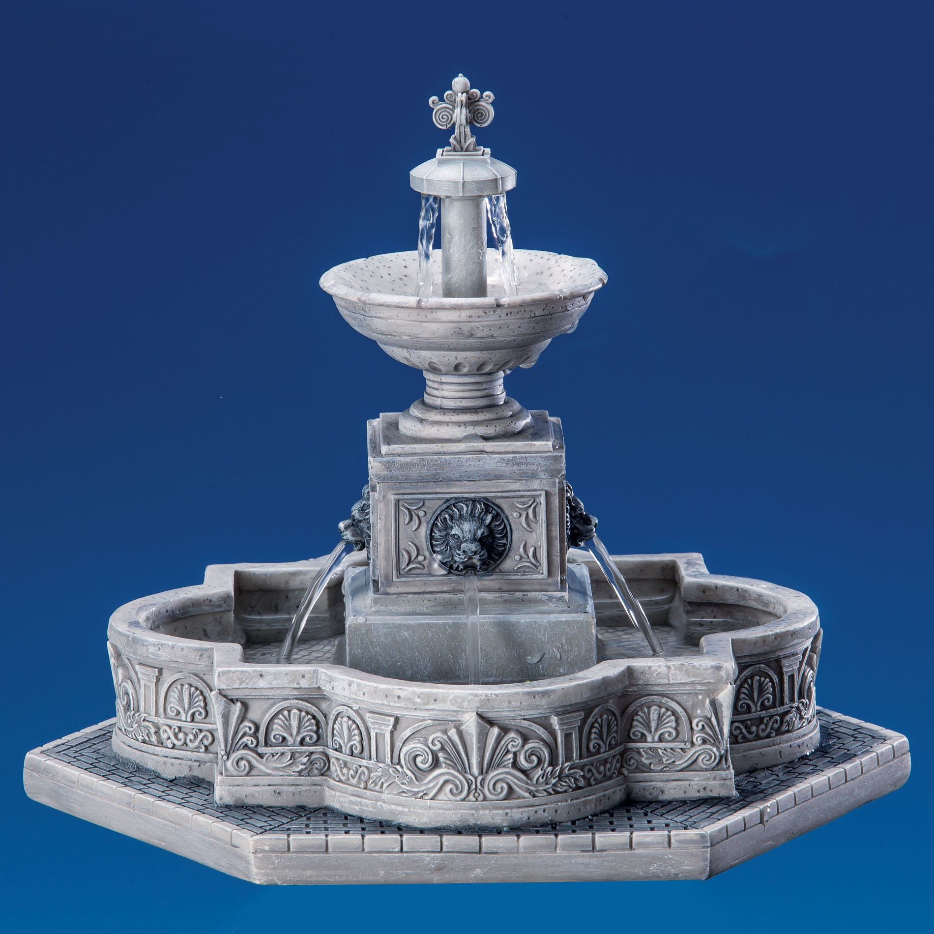 Lemax Village Collection Christmas Village Accessory, Modular Plaza-Fountain, With 4.5V Adaptor